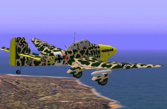 Cfs Texture Textures Repaint Of The Junkers Ju-87G Stuka In Dessert Camouflage (Original F