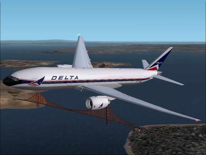 Meljet Delta Air Lines B777-200Er Classic Colors — 1