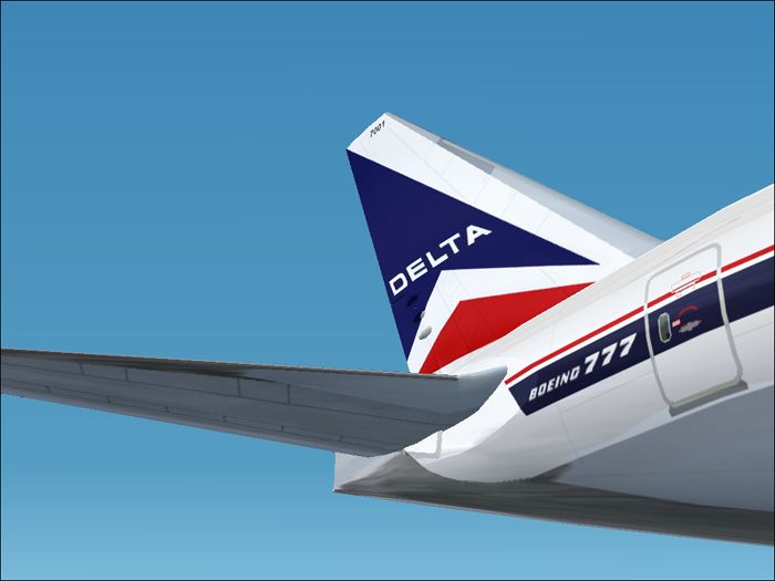 Meljet Delta Air Lines B777-200Er Classic Colors