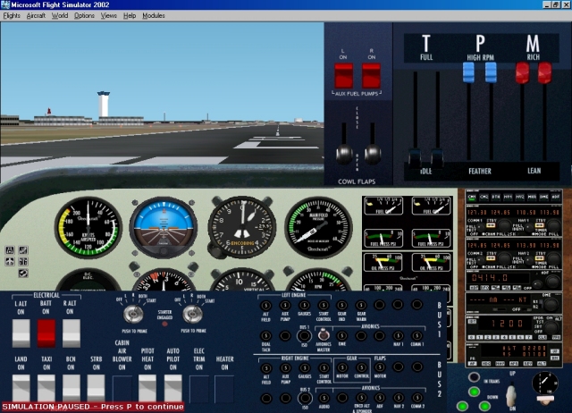Fs2002 Beechcraft Duchess (Be-76) Panel — 1