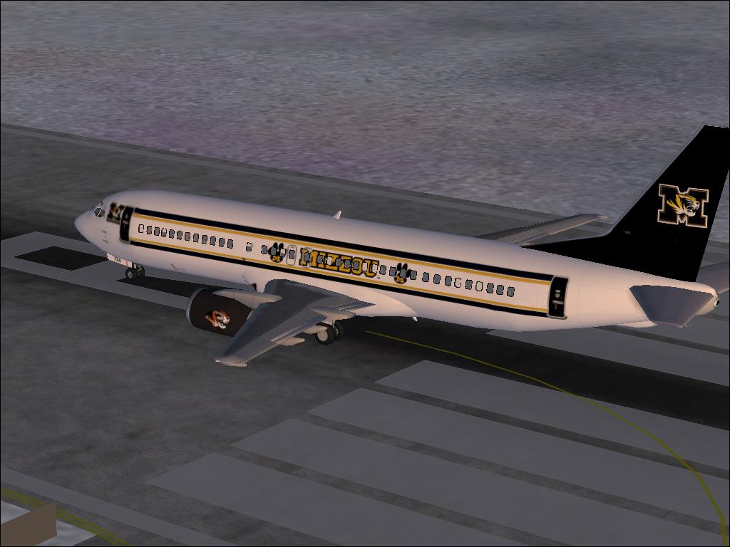 College Inspired 737S Missouri Tigers Textures Repaint Dreamfleet 737 Thanks For Downloadi