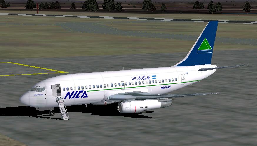 Grupo Taca B 737 200 In Nica Old Colors Fs2002 (Yeodesigns Boeing 737-200 V2 Final Version