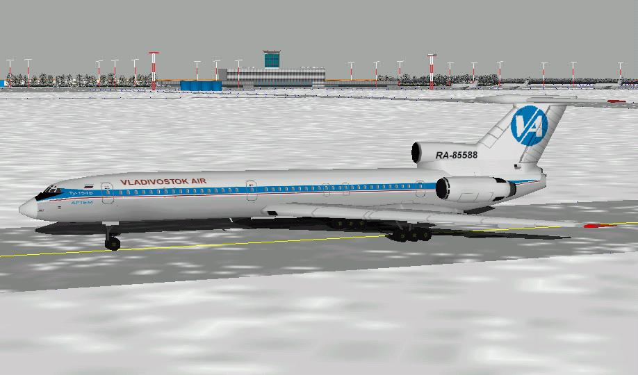 Fs98/ Vladiovostok Air Tupolev Tu-154B Ver.1.0, Registration Ra-85588 Original By Oscar Na