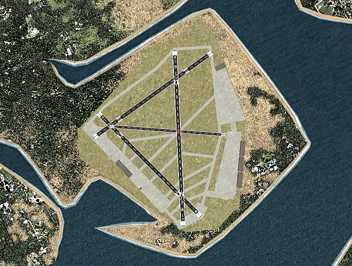 Floyd Bennett Field (Kfbf) Scenery For Fs2002