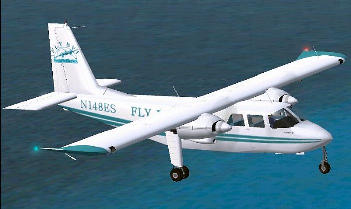 Fs2002 Fly Bvi Bn-2 Islander British Virgin Islands, Registration N148Es
