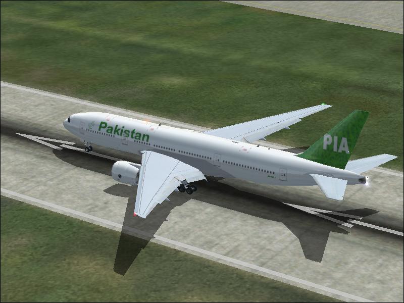 Fs2002 Pakistan International Boeing 777-200, Registration Ap-Bfj(Fictional)