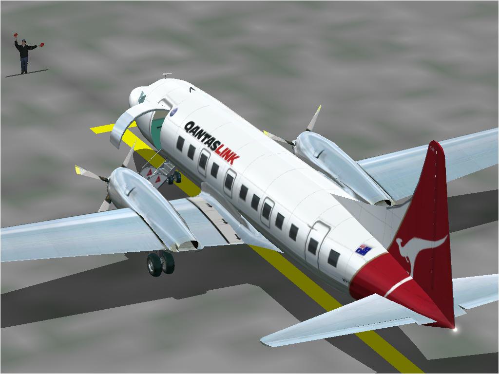 Quantas Convair 580, For Fs2002 Only