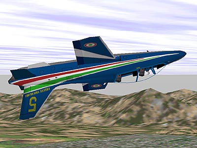 Flightsim Fs2004/Fs98 Italian Air Force Aermacchi Mb 339 - Frecce Tricolori By Angelo Mone