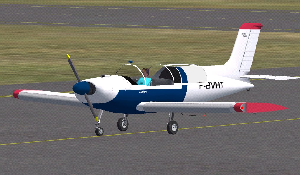 Fs2002 Socata Ms893 Rallye Commodore Features F-Bvht Of Aces Club At St Romain (France), F
