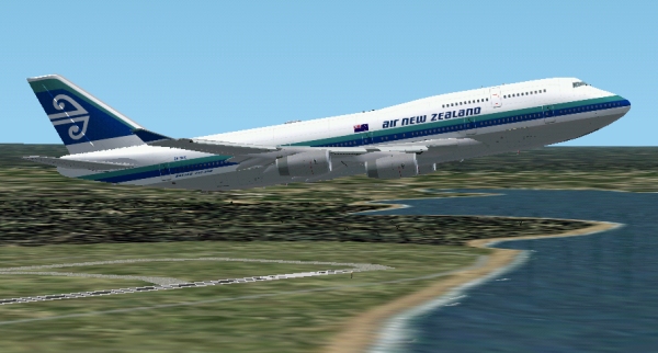 Fs2002 Air New Zealand Oc 747-400 V3 Project Opensky Model With Full Gmax Features