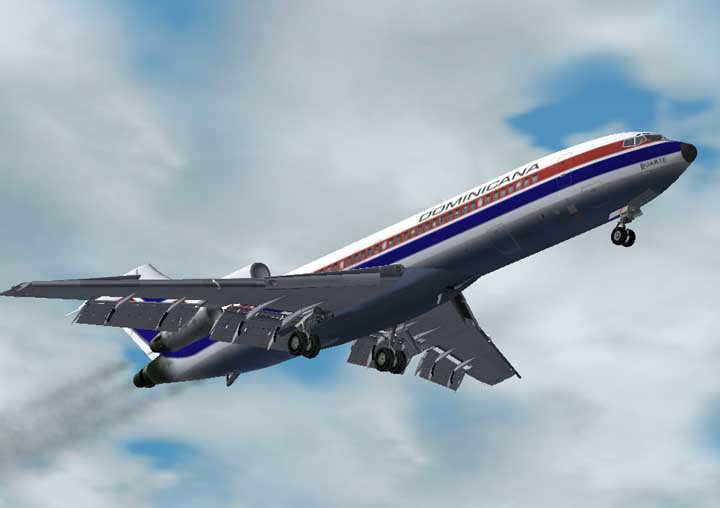 Fs2002 Boeing 727-200 Dominican Airlines - Registration Hi-242 Designed By Captain Sim And