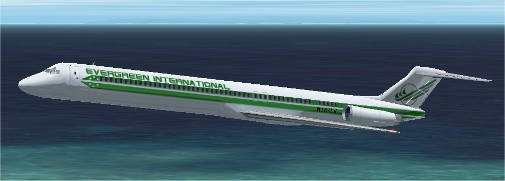 Evergreen Md-83 1 - Fictional Livery Textures Repaint Of The Default Fs2002 Md-83 For The