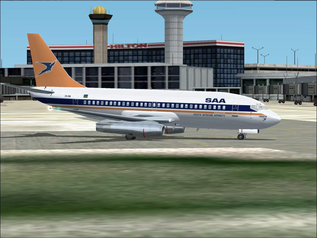 Yeodesigns Boeing 737-200 V2 Textures Repaint Of Old South African Airways Saa Zs-Sim Umge