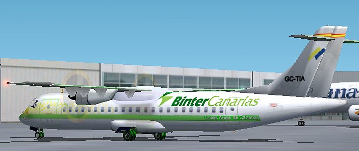 Fs2002 Atr-72-500 - Binter Canarias - New Logo Domestic Airline Canary Islands Based On Jo