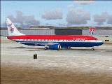 Fs2004 Default 737-400 ( Texture Only) Done In The Womens Us Soccer Team Colors For The Wo