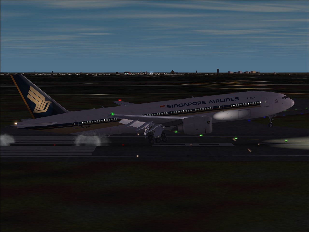 Fs2002 Meljet Boeing 777-212(Er) Singapore Airlines By Michael Lüdtke