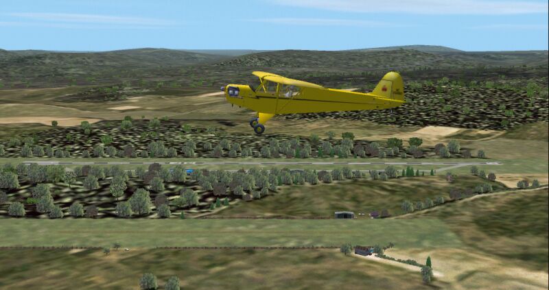 Fs2002 Scenery 2W2 Westminster Md - Small Ga Airport, Short Asphalt Strip, Forest, Pasture