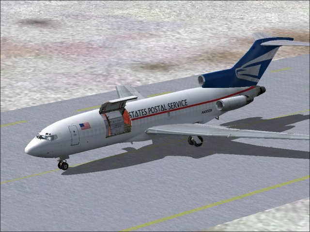 Fs2002 Repaintlegendary 727 V1.0 By Captain Sim Www.captainsim.com - Us Postal Service Car — 1