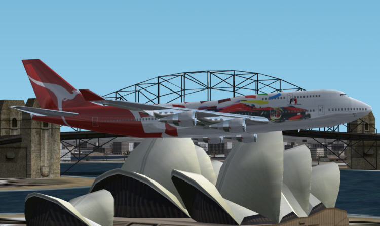 Fs2002 Qantas Boeing 747-438 Registration Vh-Ojc City Of Melbourne — 1