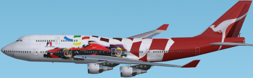 Fs2002 Qantas Boeing 747-438 Registration Vh-Ojc City Of Melbourne