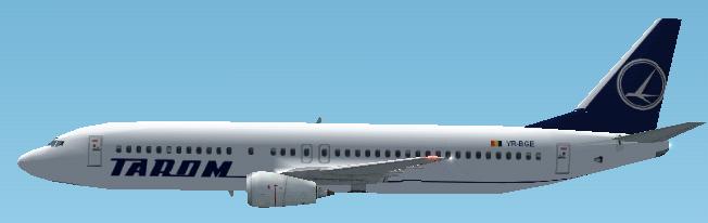 Fs2002 Tarom Airlines Boeing 737-400 Registration Yr-Bge