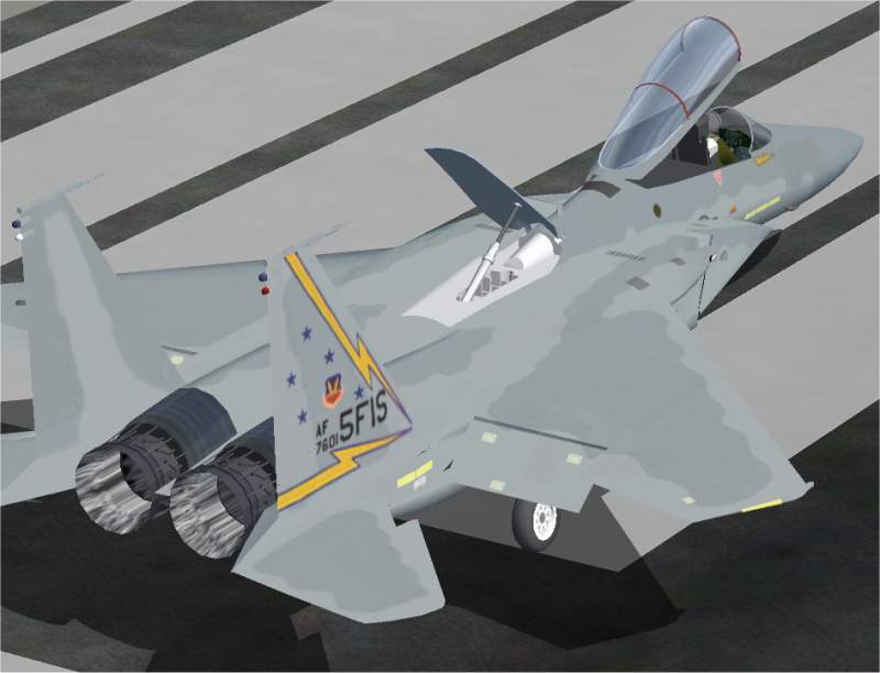 Fs2002 Usaf F-15 Eagle Of The 5Th Fis, First Air Force At Minot Afb, North Dakota In 1987 — 1