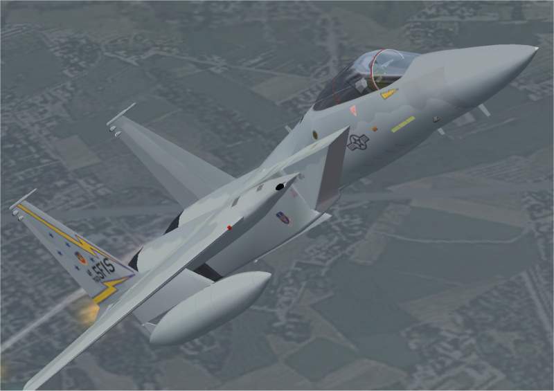 Fs2002 Usaf F-15 Eagle Of The 5Th Fis, First Air Force At Minot Afb, North Dakota In 1987