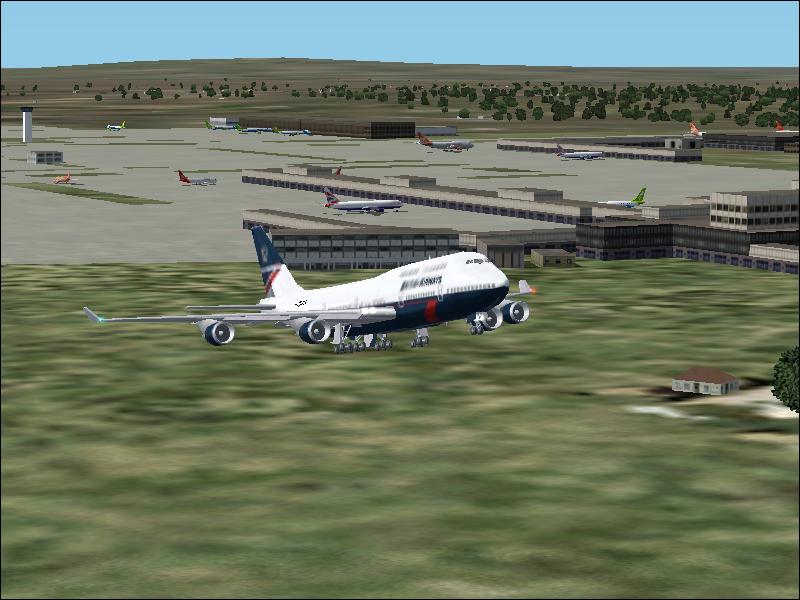 Fs2002 British Airways Boeing 747-436 In The Old Landor Livery Includes Photorealistic Ref