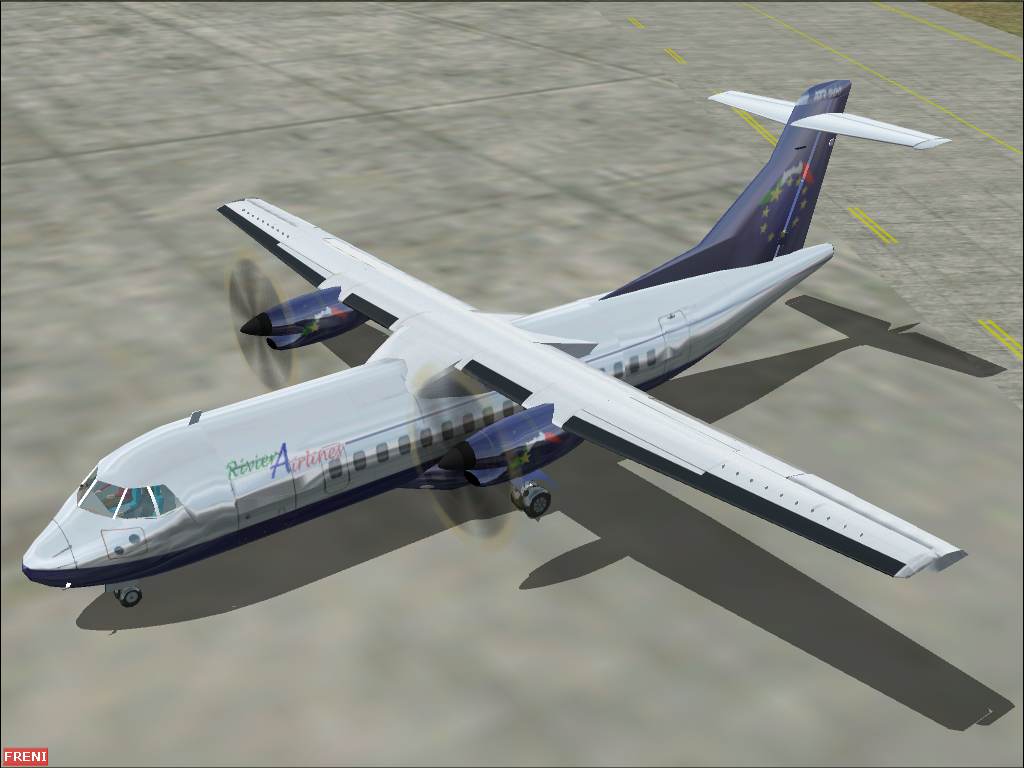 Fs2002 Professional Atr 42-500 Rivierair Is A Textures Repaint All Inclusive Of A Great Pl