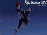 Flight Simulator 2004 Splash Screen Showing The Underside Of A Usaf Thunderbird F-16