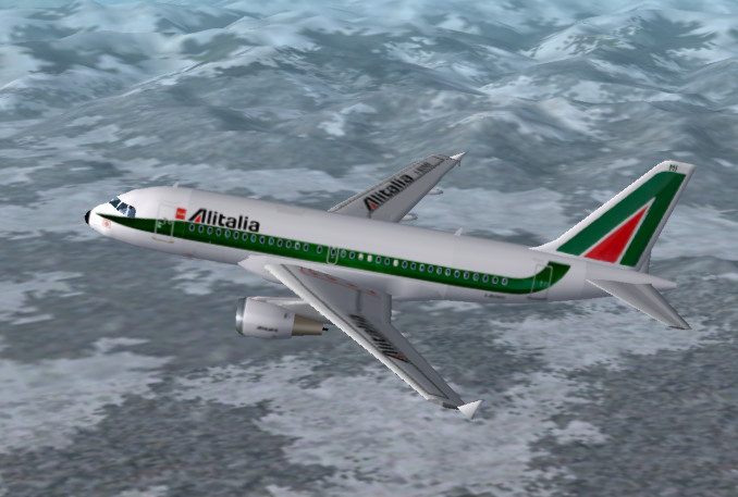 Alitalia A319 (I-Bimi) Features Fully Moving Parts (Gears And Doors, Rotating Engine Fans,