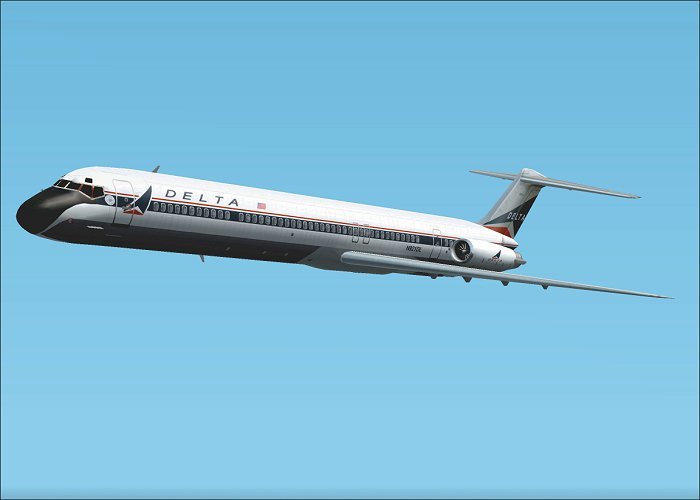 Fs2002 Aircraft-Mcdonnell Douglas Dc9 Super 80 Delta Airlines Oc Aircraft By Stewart Globa