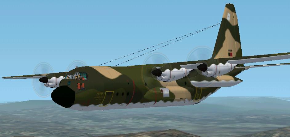 Fs2002 Pro Lockheed C-130 H Hercules Portuguese Air Force It Has Full Moving Parts,Includi