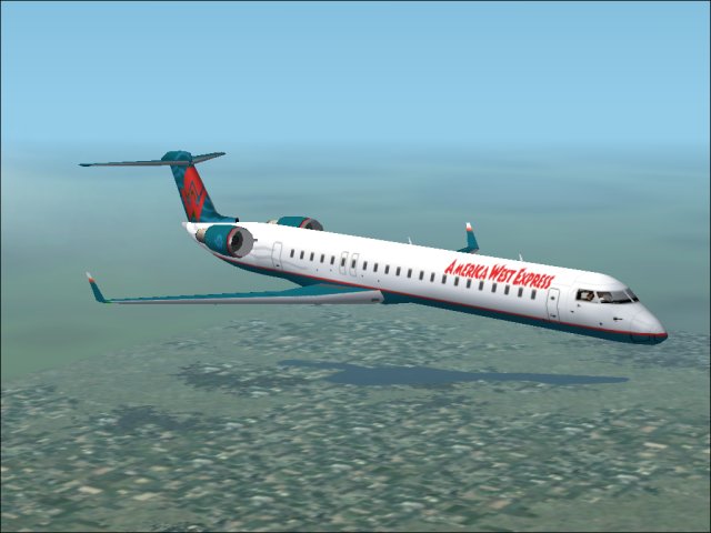 Fs2002 Bombardier/Canadair Crj900-Er, America West Express Reg# N902Fj, Mesa Group Is The