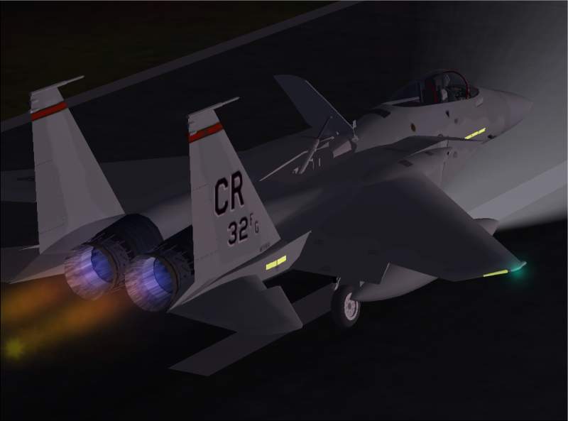 Fs2002 Usaf F-15 Eagle Flagship Of The 32Nd Fs Wolfhounds, 32Nd Fg, 17Th Af At Soesterberg