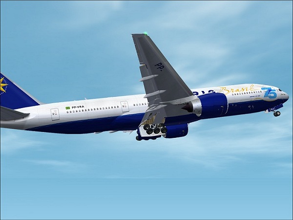 Meljet Boeing 777-200Er For Fs2002 Exclusively Varig Brasil 75Th Anniversary This Aircraft
