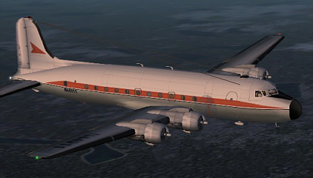 Fs2002 Brooks Air Fuel Douglas Dc-4 Freighter, Registration N44911