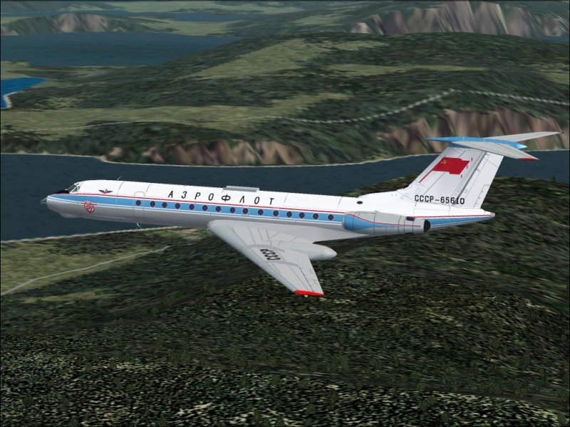 Textures Repaint Of George Sukhykhs Tupolev Tu-134 In Aeroflots First Livery For The Tu134