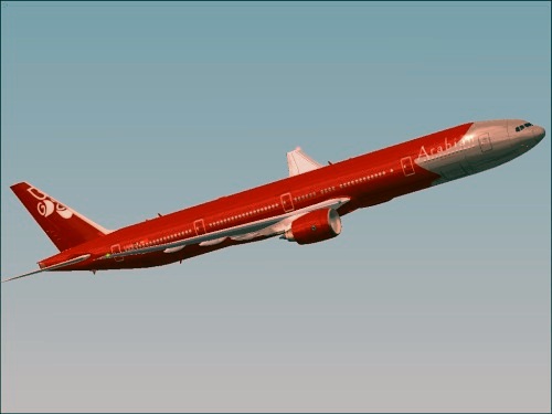 Fs2002 Boeing 777-300 Arabian Airlines F-Kaib This Aircraft Is A Representation Of Arabian