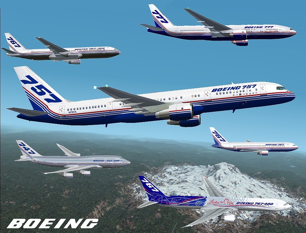 Fs2002 Boeing 757-200 House Colours Textures Repaint Of The Ifdg Gmax 757-200 In Boeing Co