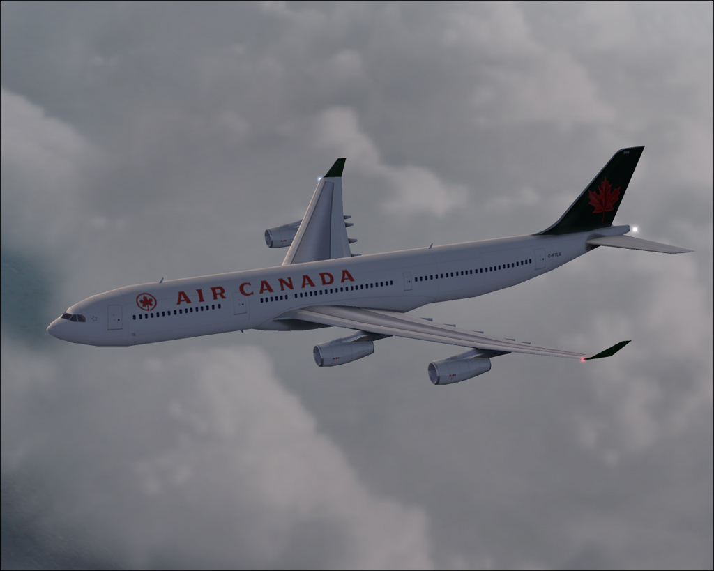 Air Canada Airbus A340-300.By Fspainters New Airbus A340-300 Made By G-Max.repaint By Jun