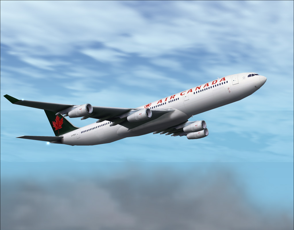 Air Canada Airbus A340-300.By Fspainters New Airbus A340-300 Made By G-Max.repaint By Jun