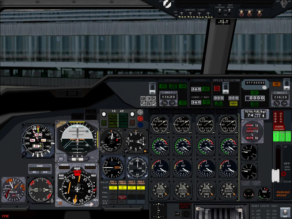 Fs2002 Boeing 747-200 Panel