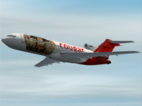 Fs2002 Captain Sim 727-200 Cougar Repaint