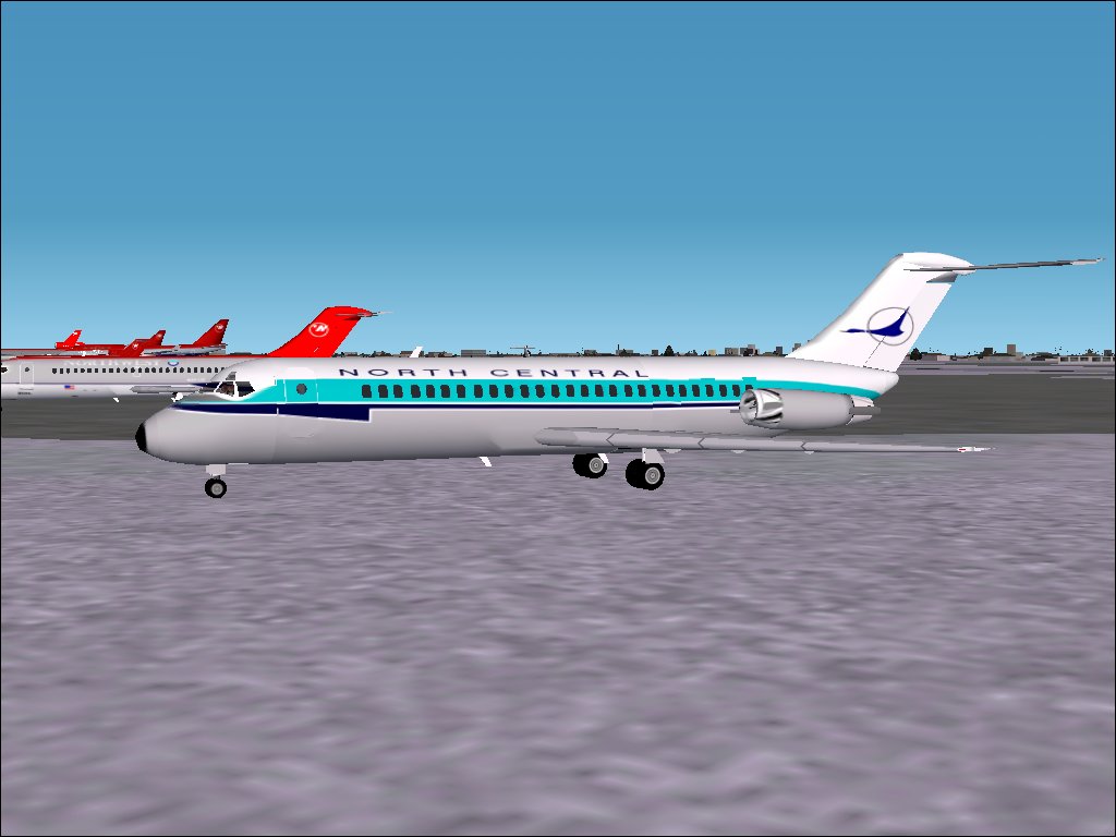 Fs2002 Dc-9-10 Series In North Central Airlines Colors