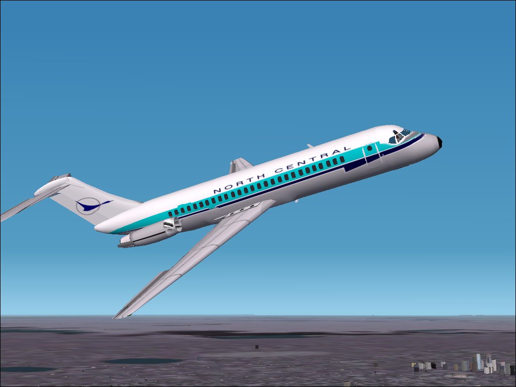 Fs2002 Dc-9-10 Series In North Central Airlines Colors
