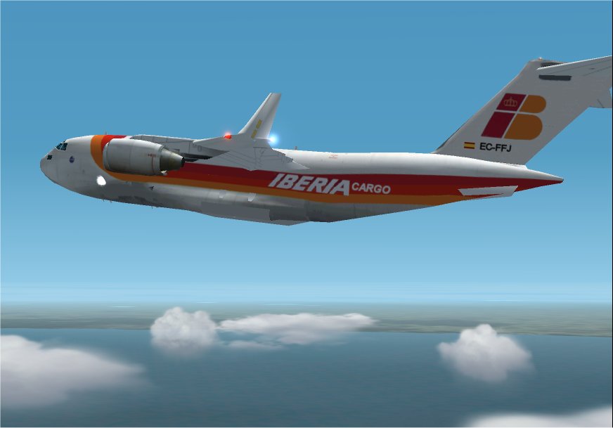 Project Opensky Boeing C-17A Iberia Cargo Livery Textures Repaint For Fs 2002 By Edmundo M