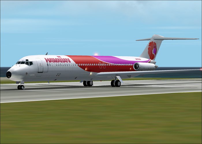 Fs2002 Aircraft-Douglas Dc9-51 Hawaiian Aircraft By Stewart Global And Flight Fx The Dc9-5