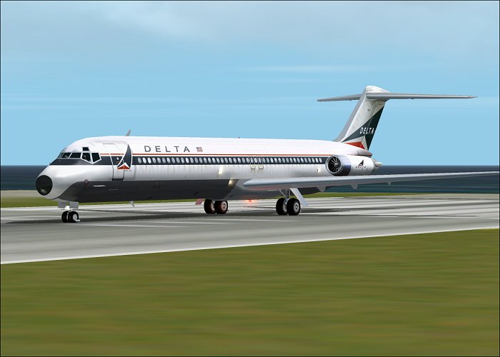 Fs2002 Aircraft-Douglas Dc9-51 Delta 70S Aircraft By Stewart Global And Flight Fx The Dc9-