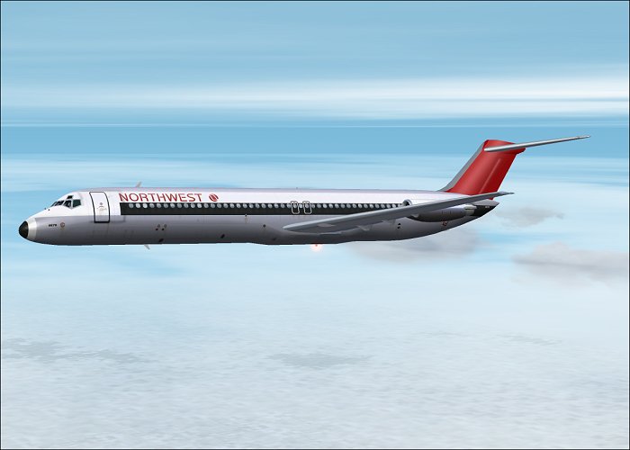 Fs2002 Aircraft-Douglas Dc9-51 Northwest Old Aircraft By Stewart Global And Flight Fx The